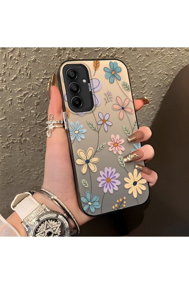 Samsung Galaxy A15 4G/5G Compatible Stylish Floral Pattern Anti-Drop Phone Case