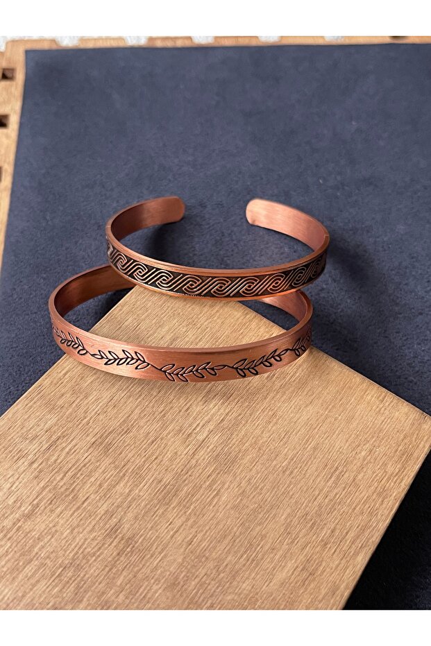 2 Piece Copper Combination Bracelet 100% Copper Bracelet Handmade Copper Bracelet Pure Copper Bracelet