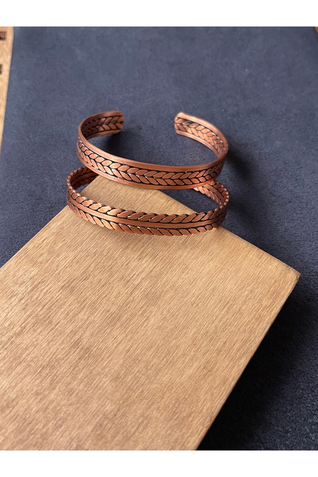 2 Piece Copper Combination Bracelet 100% Copper Bracelet Handmade Copper Bracelet Pure Copper Bracelet