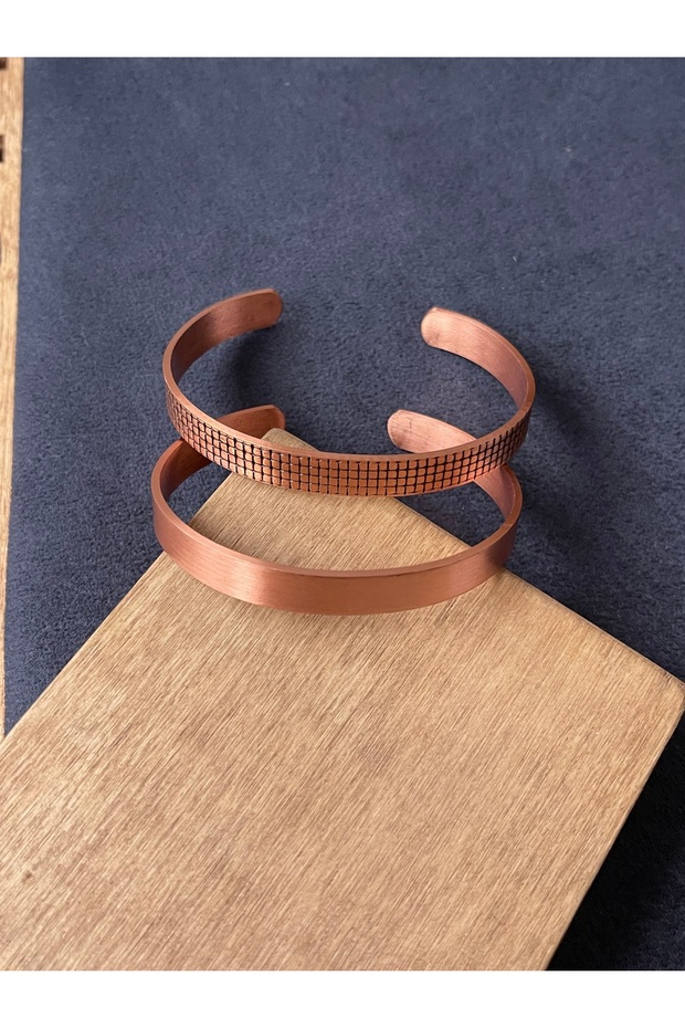 2 Piece Copper Combination Bracelet 100% Copper Bracelet Handmade Copper Bracelet Pure Copper Bracelet