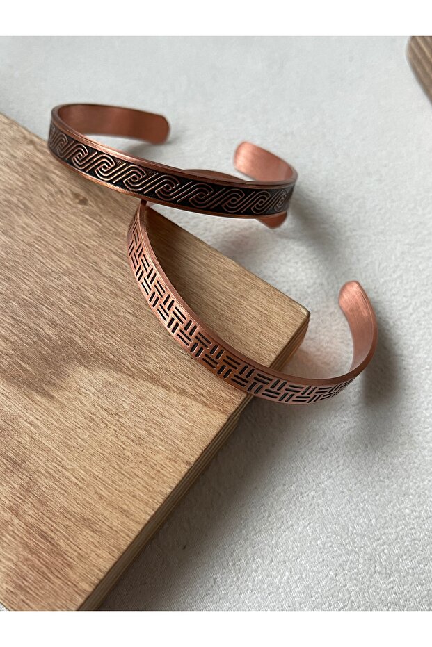 2 li pure plain copper combination bracelet 100% pure plain copper bracelet handmade pure plain copper bracelet pure pure plain copper bracelet