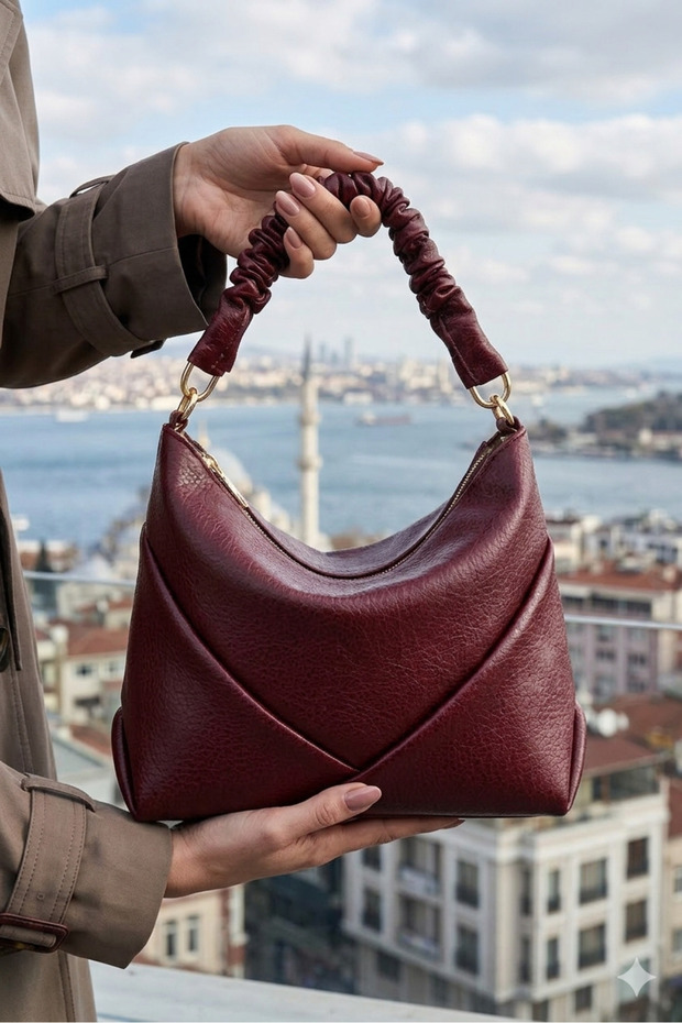 Women's New Season Stylish Detailed Multi-Useful Long Strap Hand and Shoulder Bag