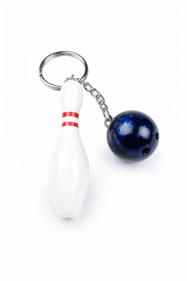 Bowling Blue Keychain - 1