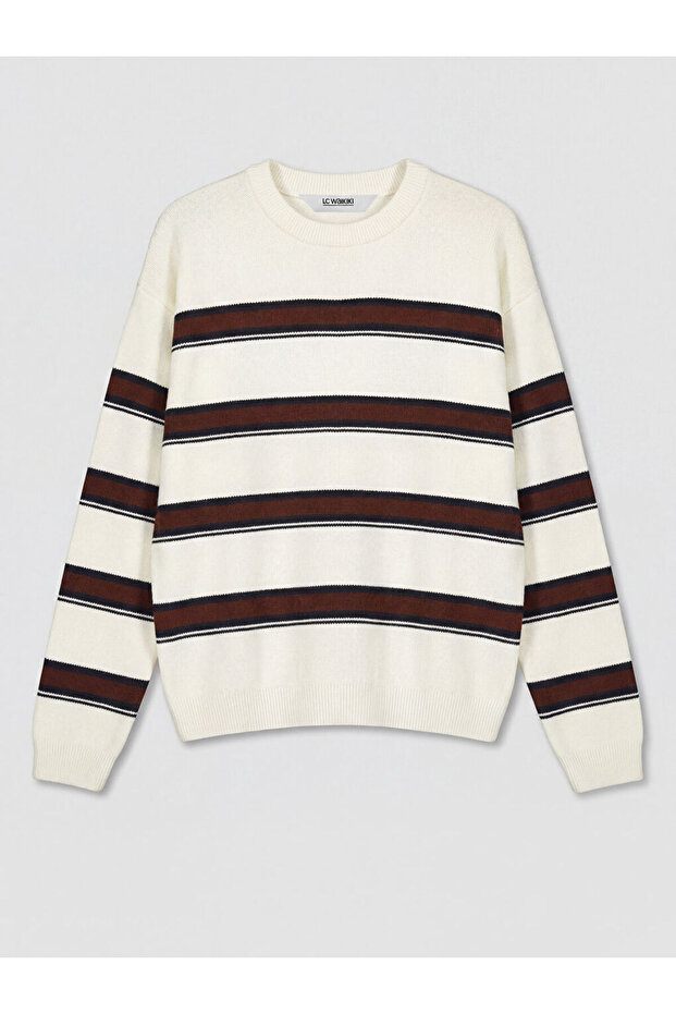 Esvab • Modern & Distinctive Zero Roba Collar Striped Boys' Knitwear Sweater