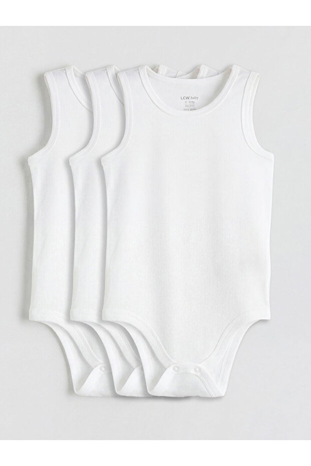 Esvab • Modern & Distinctive Zero Roba Collar Baby Boy Snap Fastener Bodysuit 3-Piece Set