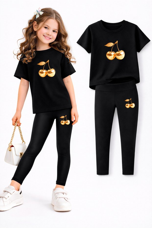 Girl's Leggings and T-Shirt Set/ Mother-Daughter Matching Outfit