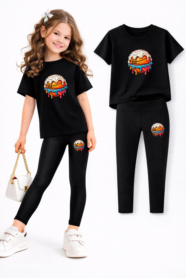 Girl's Leggings and T-Shirt Set/ Mother-Daughter Matching Outfit