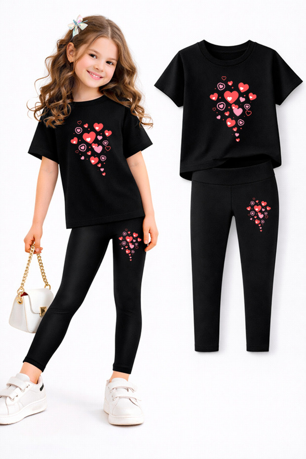 Girl's Leggings and T-Shirt Set/ Mother-Daughter Matching Outfit
