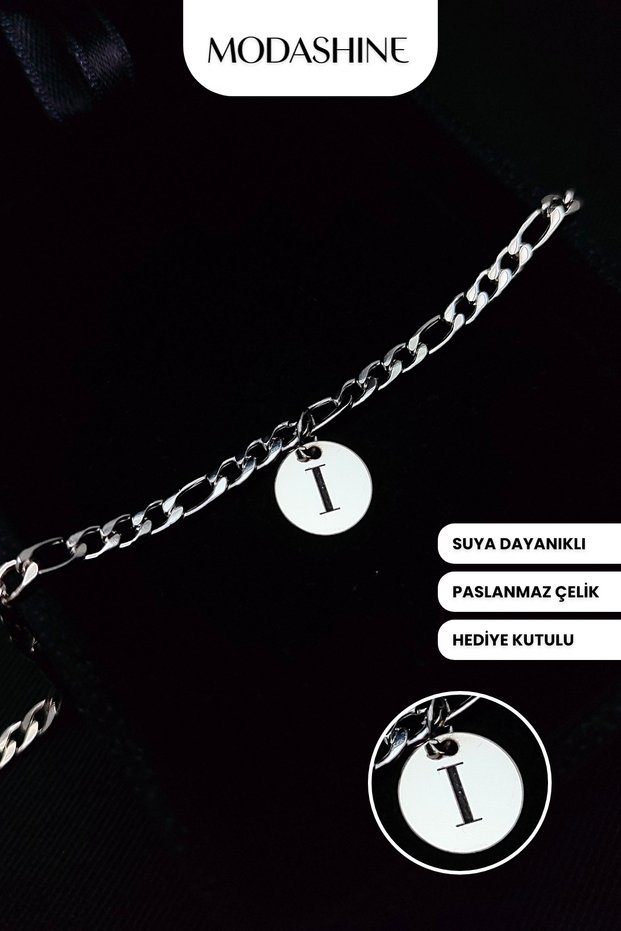 Letter I Bracelet – Stainless Steel Bracelet, Gift for Lover, Spouse, Mother, Father, Friend