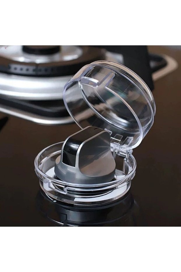Heat Resistant Plastic Stove Button Lock Safety Assembly - There Are 2 Pieces in the Package