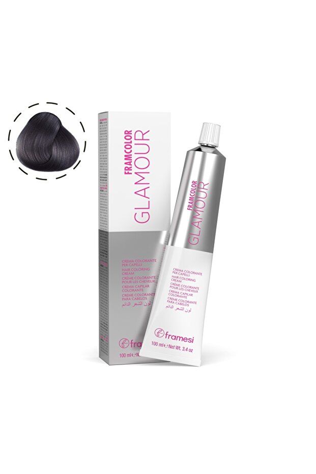 Framesi Glamour The Silver Violet 100ml Tube – Cool Silver Violet Permanent Cream Color Collection