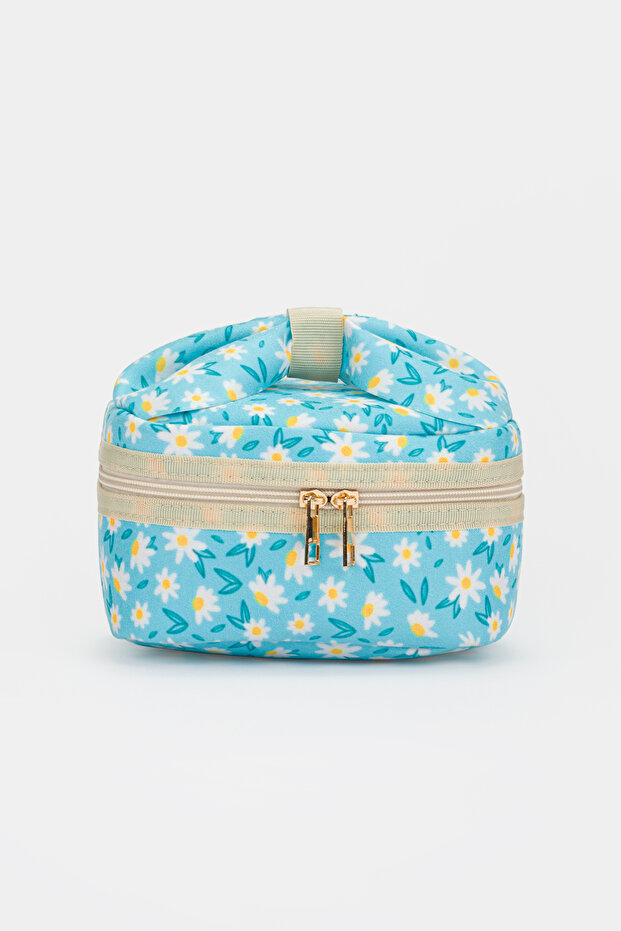 Medium Size Ribbon Makeup Bag Cosmetic Organizer Travel Bag