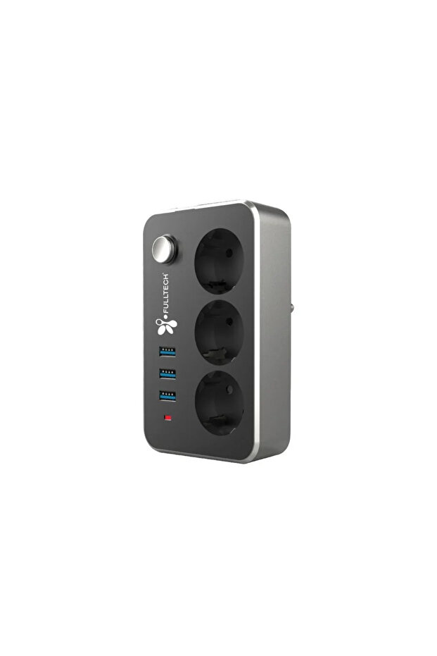3 مقابس 3XUSB 2 متر كابل مقبس محمي بالتيار مع مفتاح TGFTR02