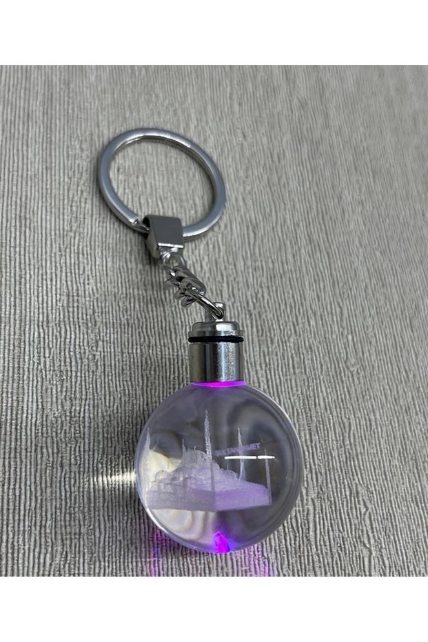 Led sultanahmet design crystal keychain alk3804