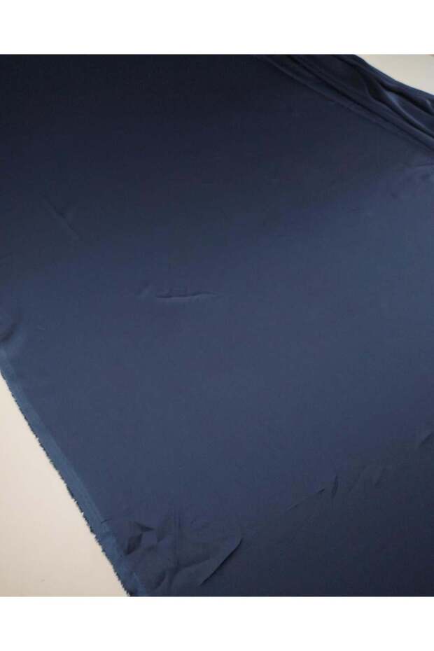 قماش ساتان للبطانة باللون الأزرق الداكن مقاس 140x185 سم