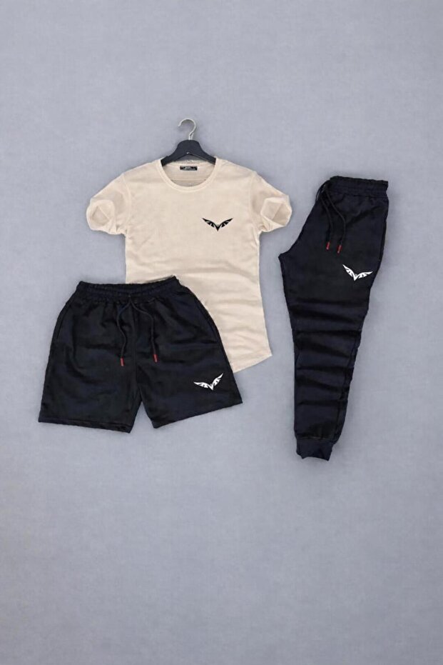 Unisex Wing Printed 3-Piece Combination Set