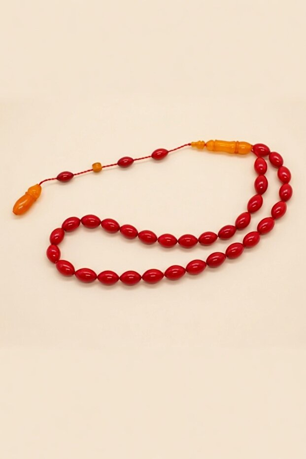 New Sıkma Ateş Amber Prayer Beads