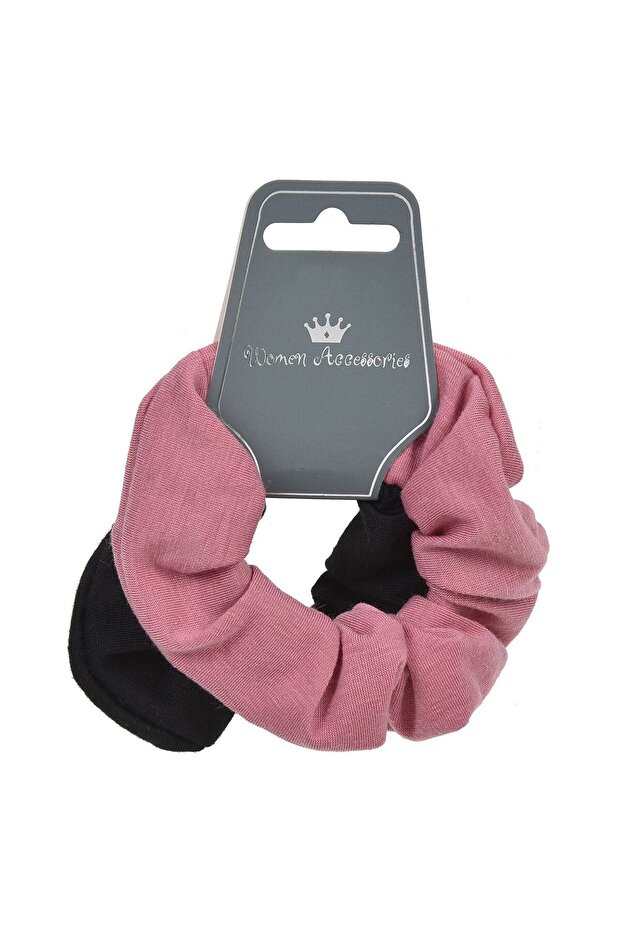 Elastice Par Textile Dama Negru Roz - 2buc - 2