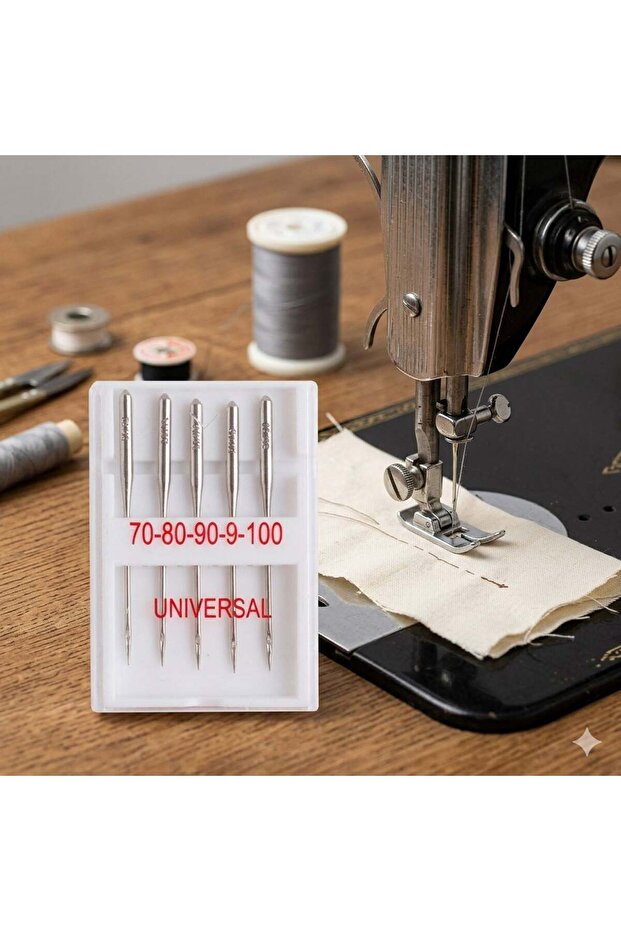 Sewing Machine Needles Various Sizes Universal - 5pcs - 1
