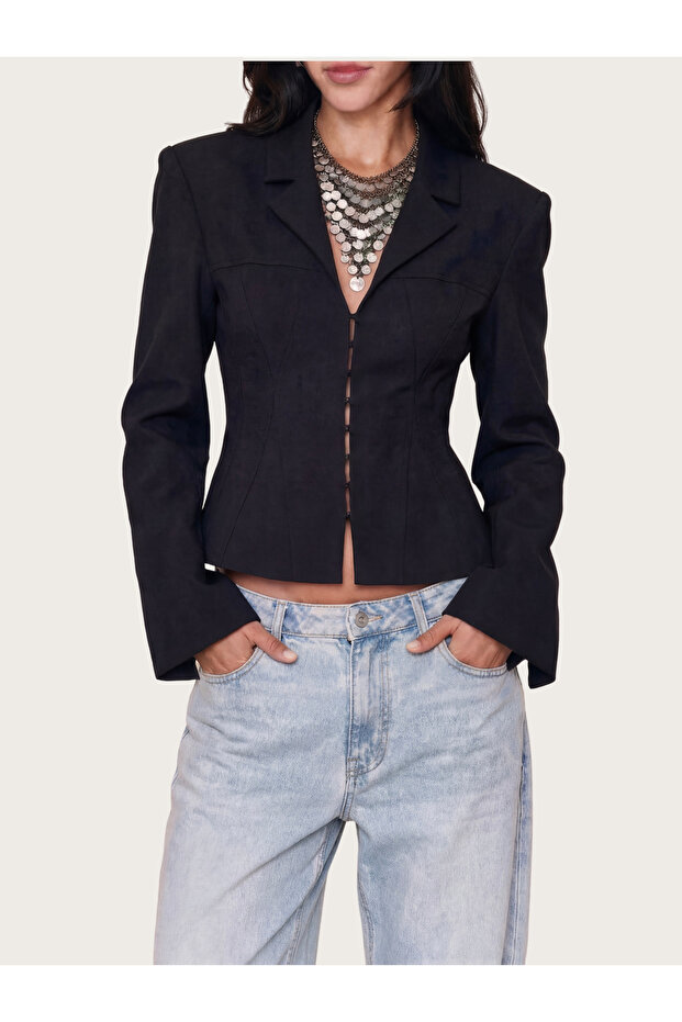 Keten Tailored Blazer Ceket - 1