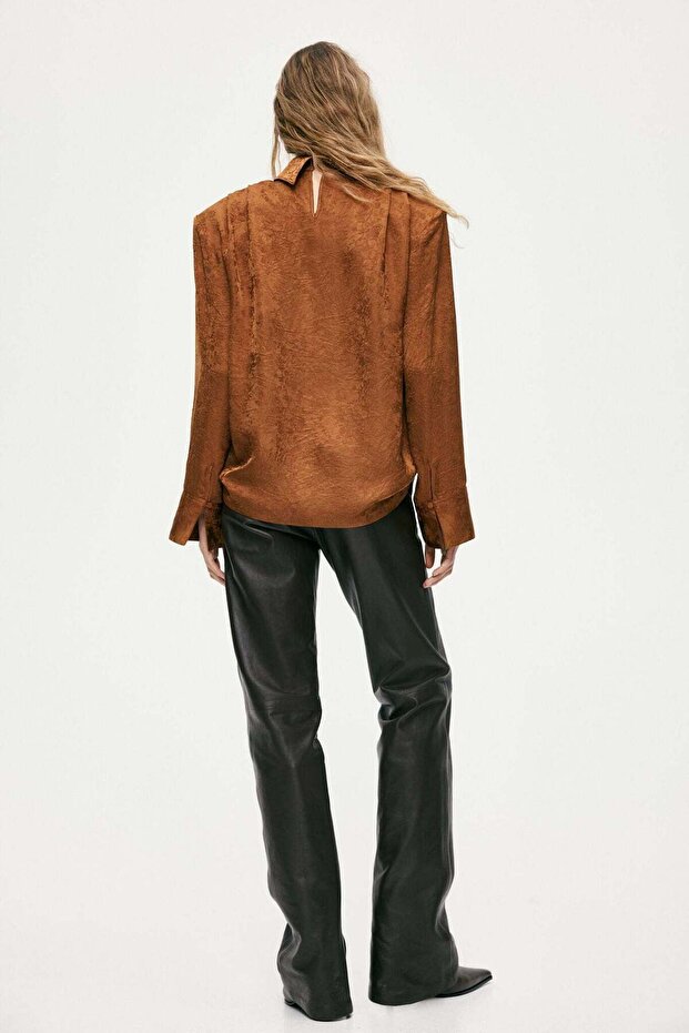 Shoulder-pad blouse - 5