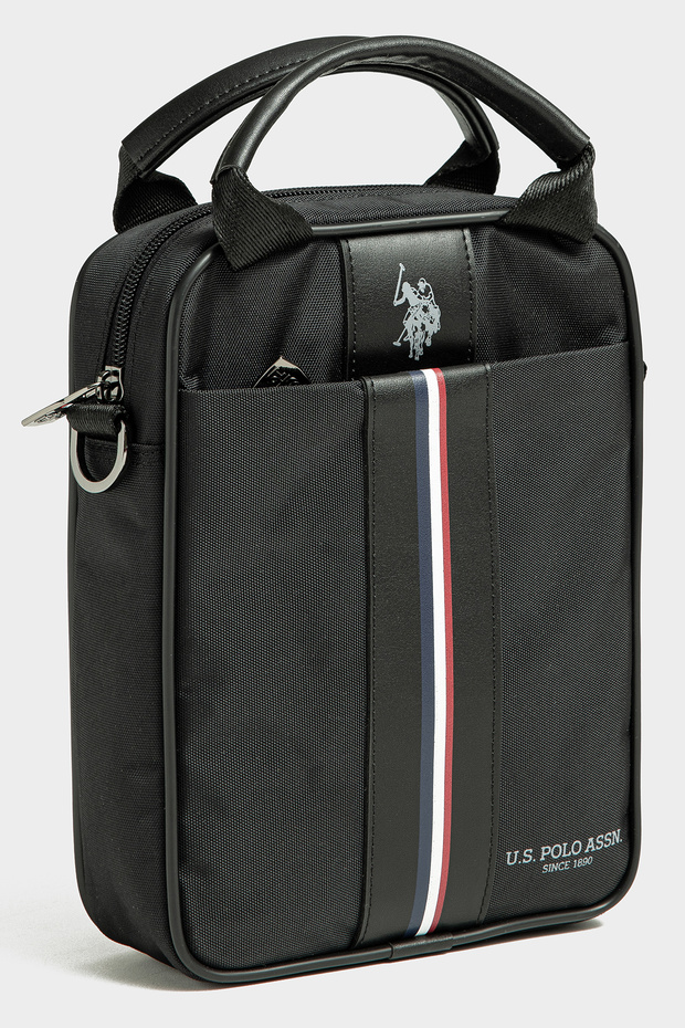 U.S. Polo Assn 26056-26059 Shoulder Strap Handbag Messenger Bag Crossbody Bag Black