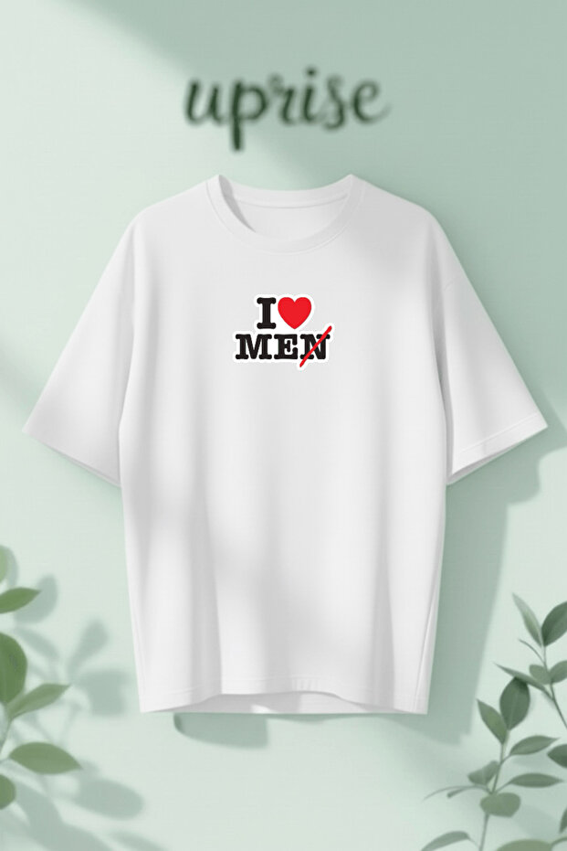 I Love Me Printed Cotton Oversize T-Shirt
