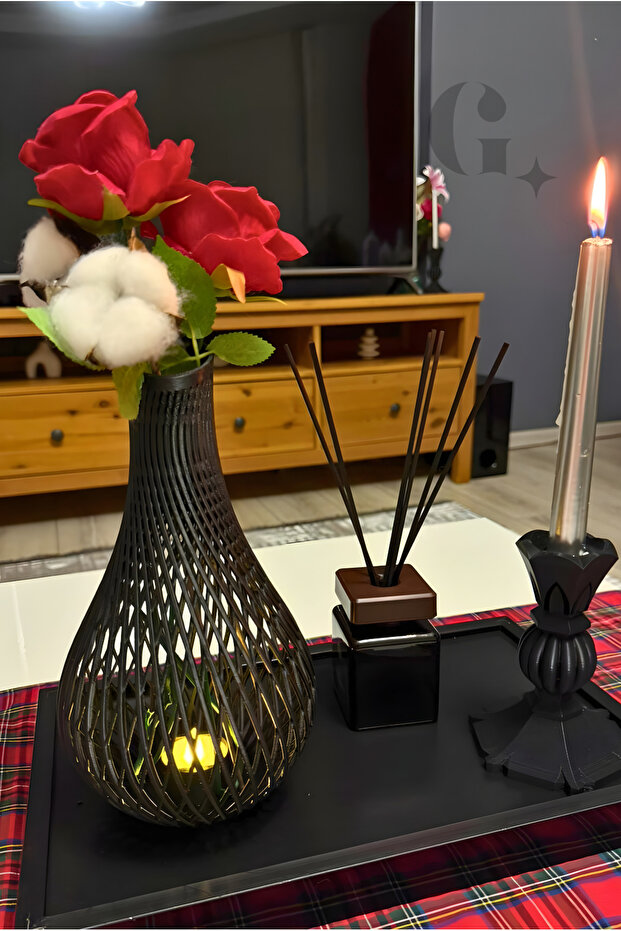 Mesh Led Illuminated Vase