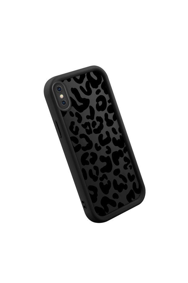 iPhone X/Xs Compatible High Quality Tiger Patterned Black Case