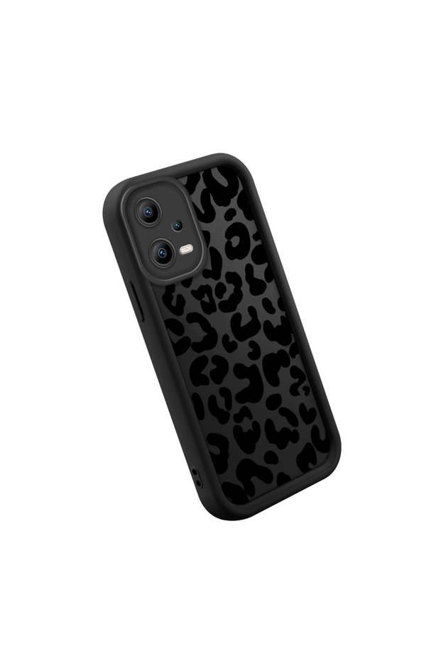 Redmi Note 12 5g Compatible High Quality Tiger Pattern Black Case