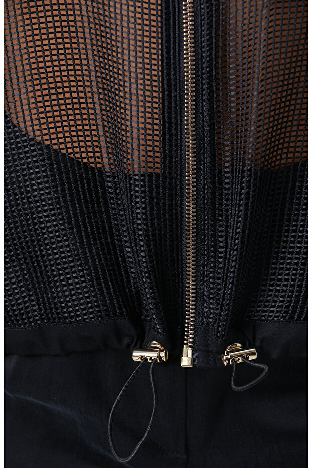 Siyah File Ceket - 6