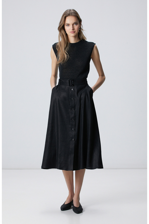 Siyah Kolsuz Triko - 3