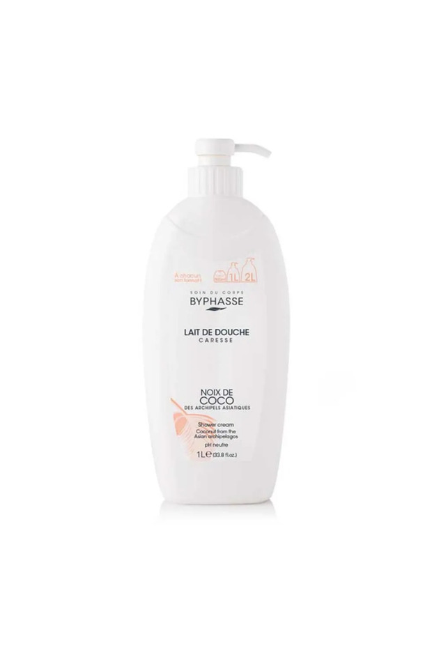 Caresse Shower Cream With Coconut From Asian Archipelagos And pH Neutral Formula- 1Ltr