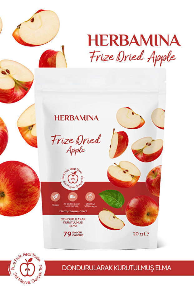 Herbamina Dondurularak Kurutulmuş Elma - 20 gr