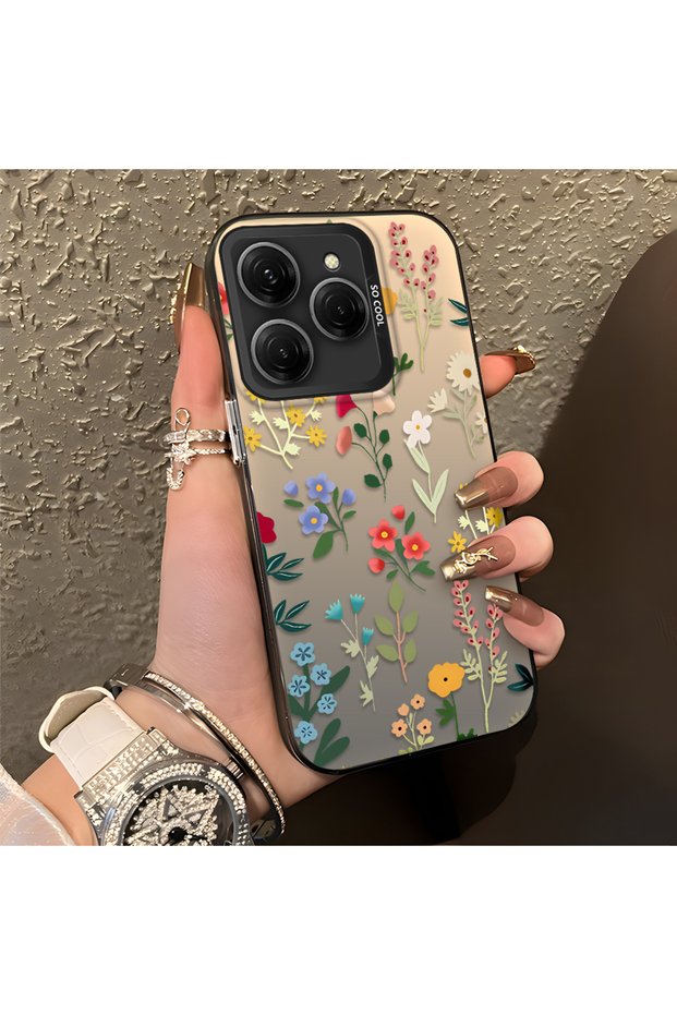 Tecno Spark 20 Pro 4G/5G Compatible Stylish Floral Anti-Scratch Phone Case