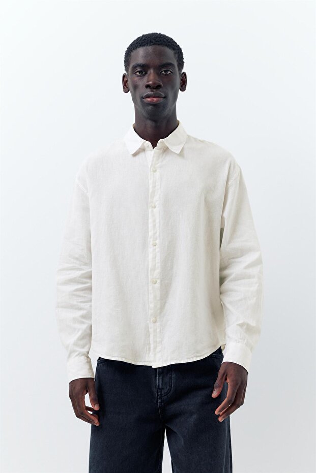 Ketenli gömlek - 1