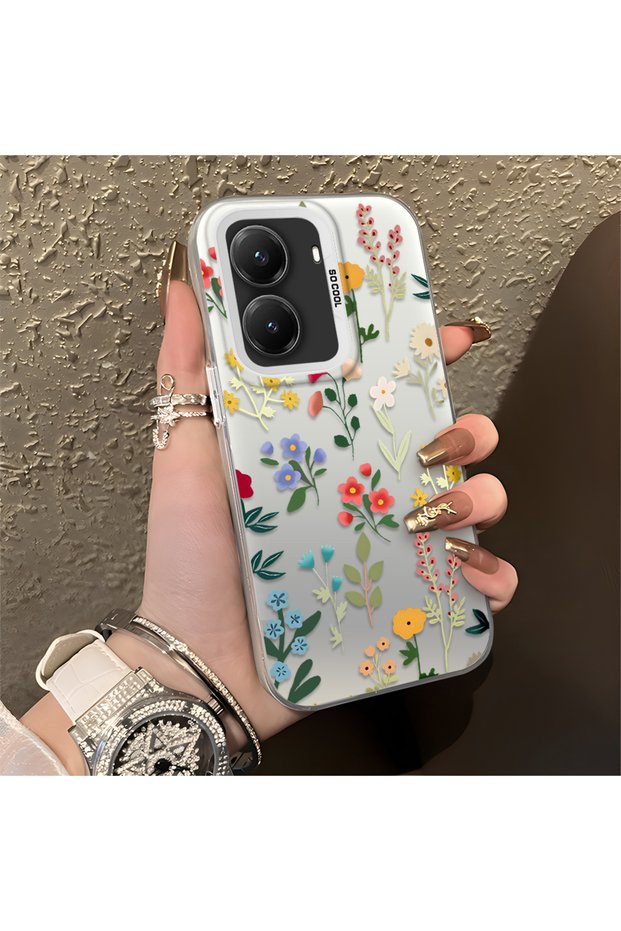 Poco X7 Pro Compatible Stylish Floral Scratch-Resistant Phone Case