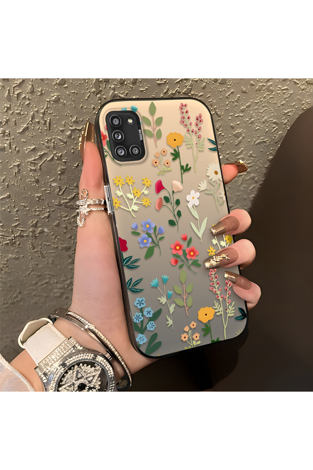 Samsung Galaxy A31 Compatible Stylish Floral Scratch Protection Phone Case
