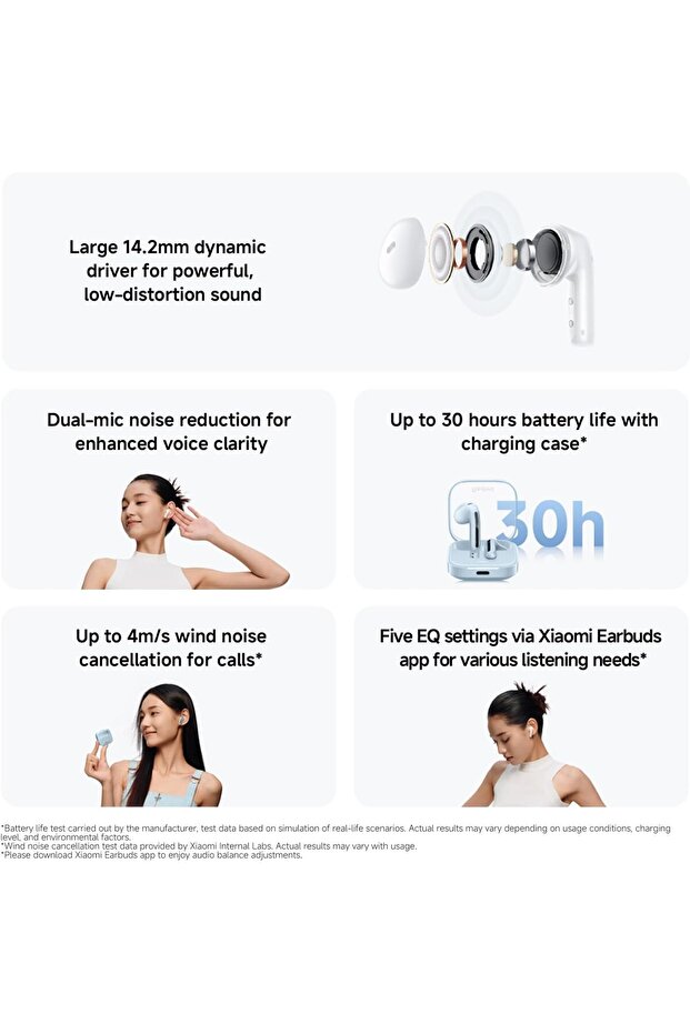 XIAOMI Redmi Buds 6 Active Wireless Earbuds - 2