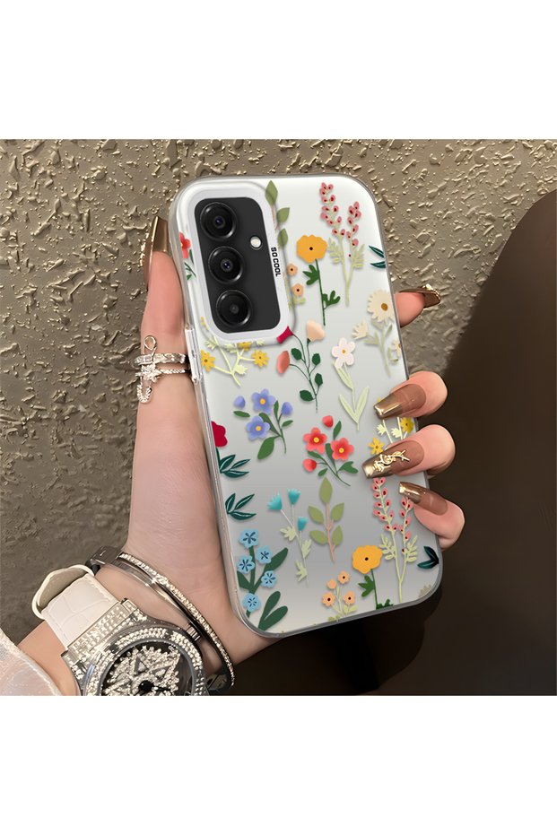 Samsung Galaxy A16 4G/5G Compatible Stylish Floral Anti-Scratch Protective Phone Case