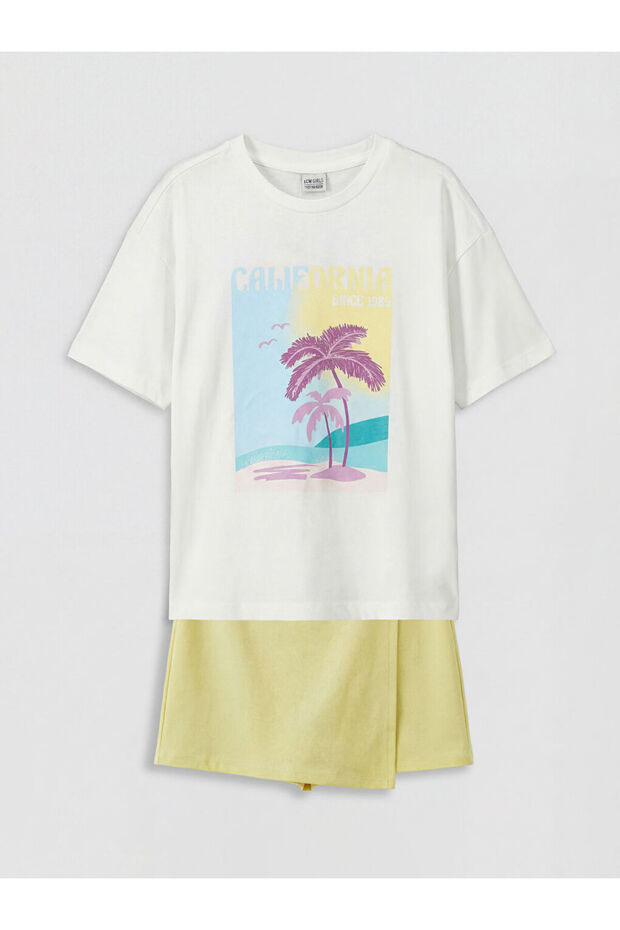 Lcw Kidsekru Printed Girls' Set