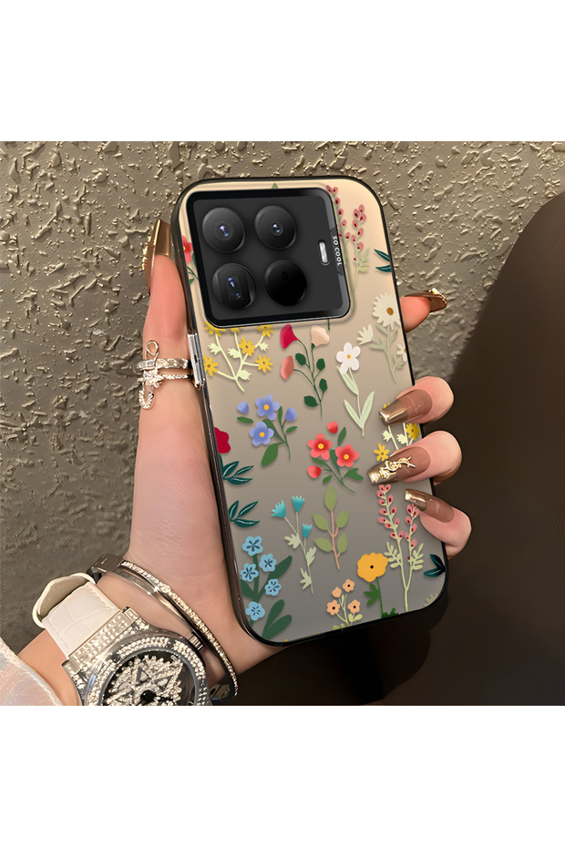 Mi 15t Pro Compatible Stylish Floral Scratch-Resistant Phone Case