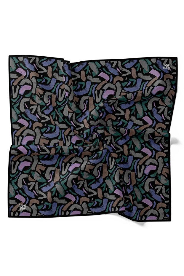 Abstract Pattern Lotus Scarf-Laci.Vert