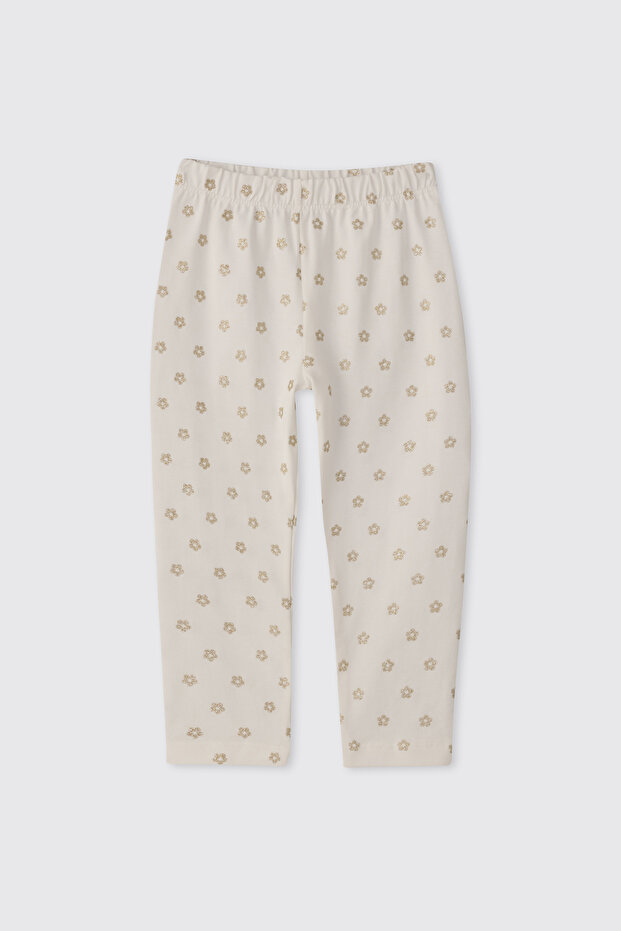 Baby Girl Glittery Beige Tights
