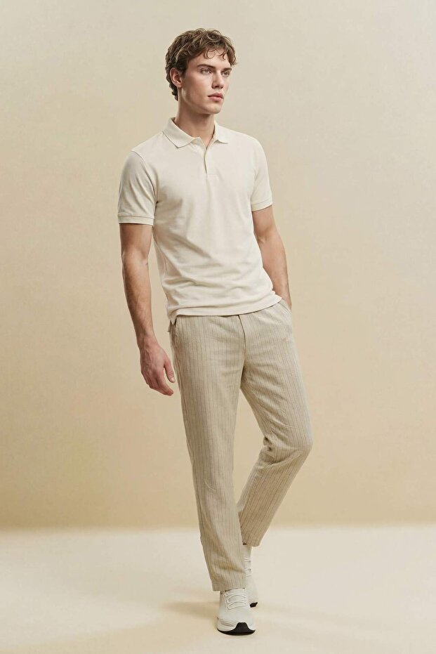 Relax Fit Cotton Linen Trousers G1549Ax26Sp