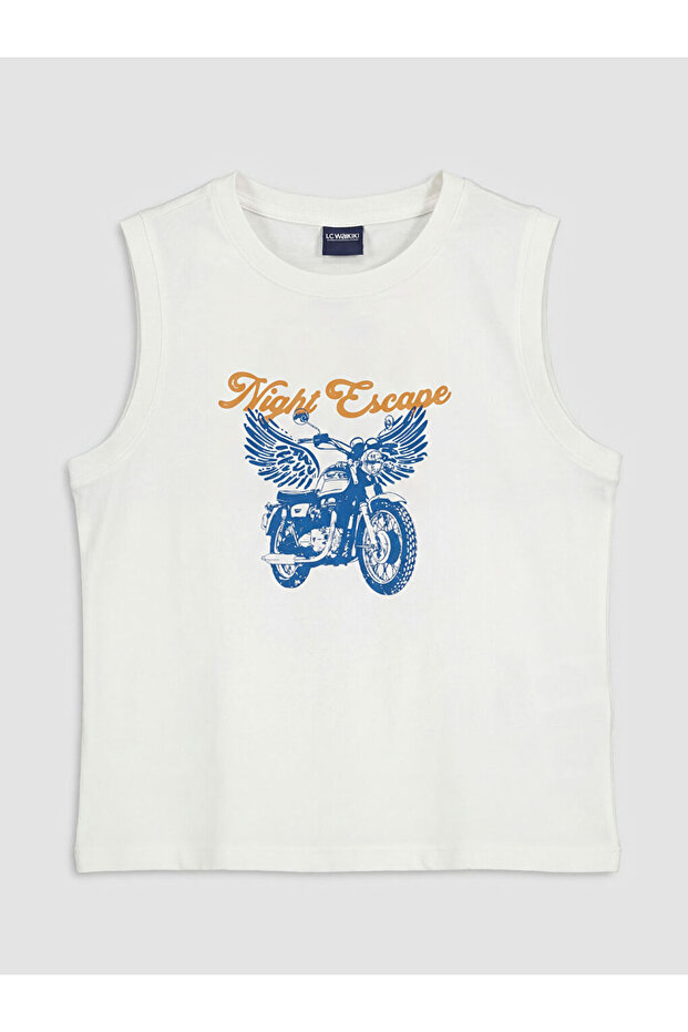 Lc waikiki bicycle collar printed boy's undershirt