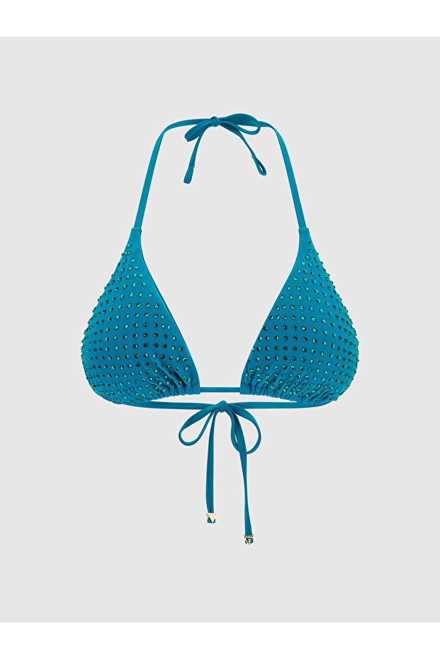 Rhinestones triangle bikini bra