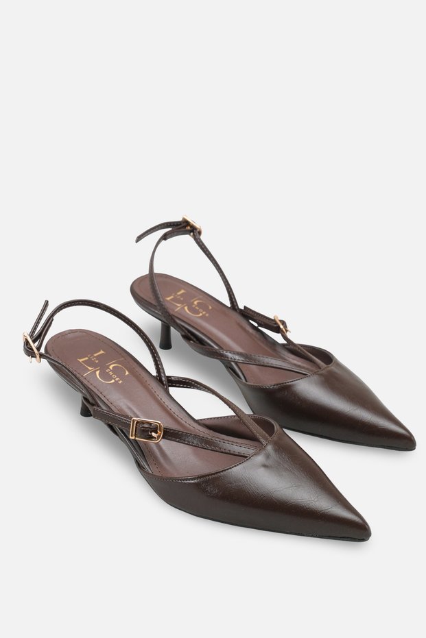 İpek Women's Short Heeled Pointed Toe Shoes A006-4397