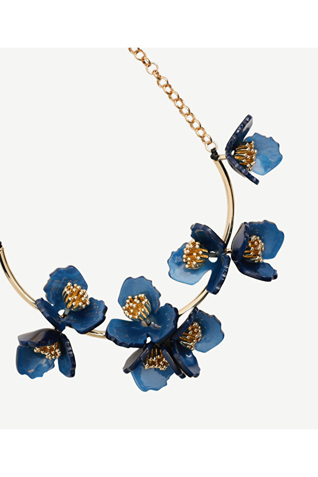 Çiçek Formlu Kolye - 2