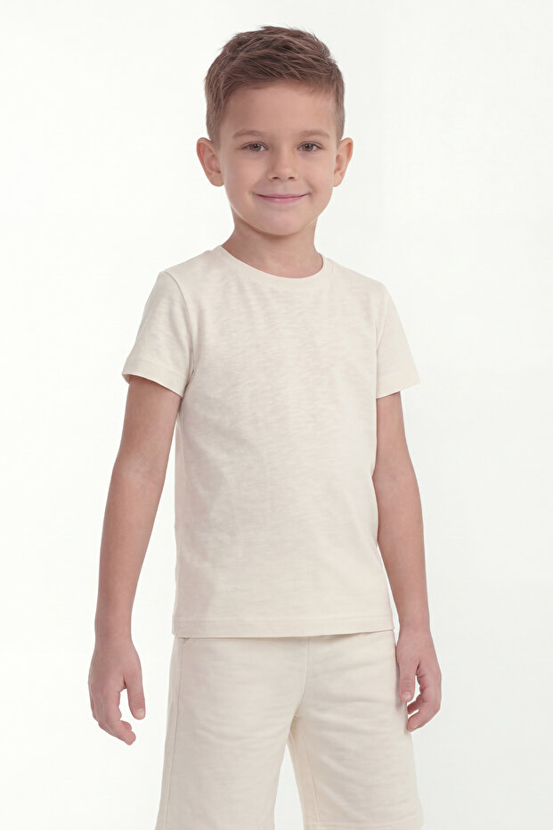 Boy's Short Sleeve Crew Neck T-Shirt